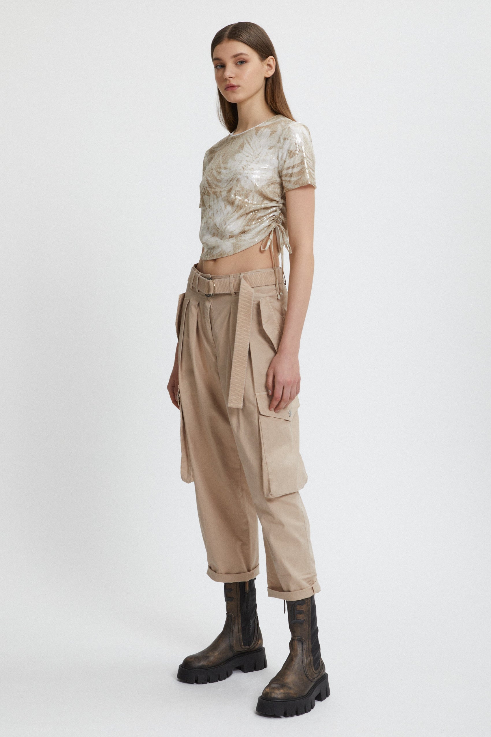 CARGO PANTS WITH BELT