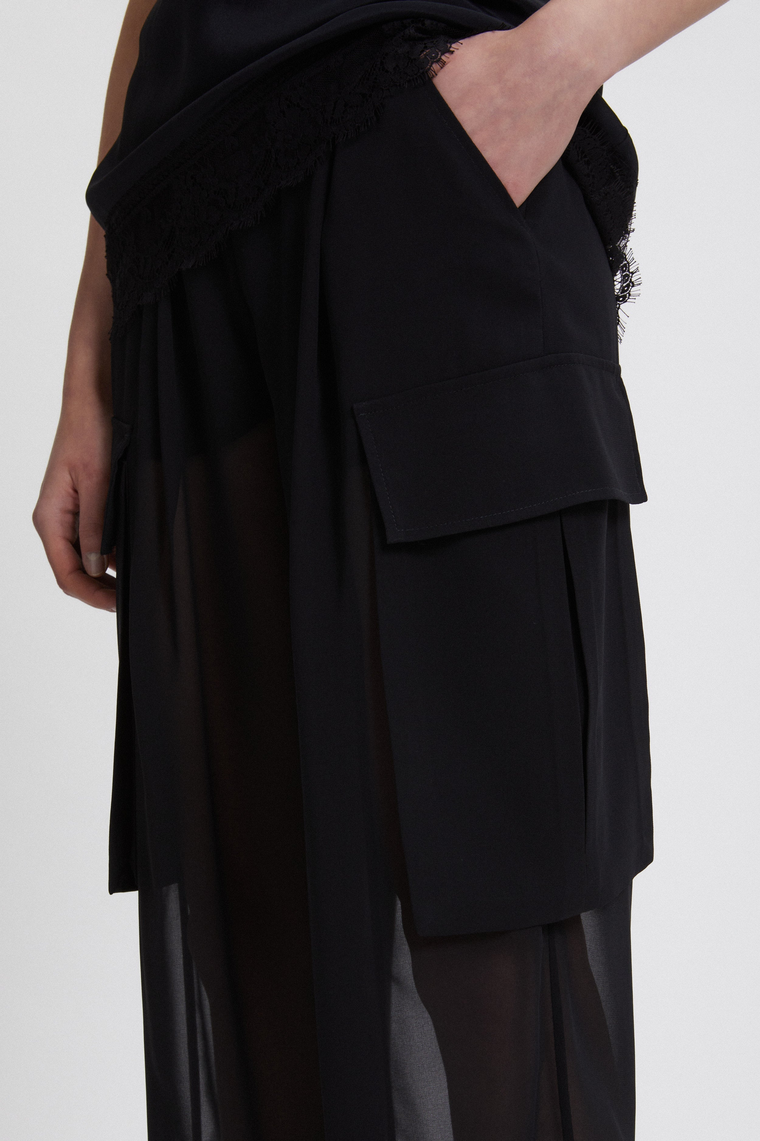 Image of GEORGETTE CARGO PANTS