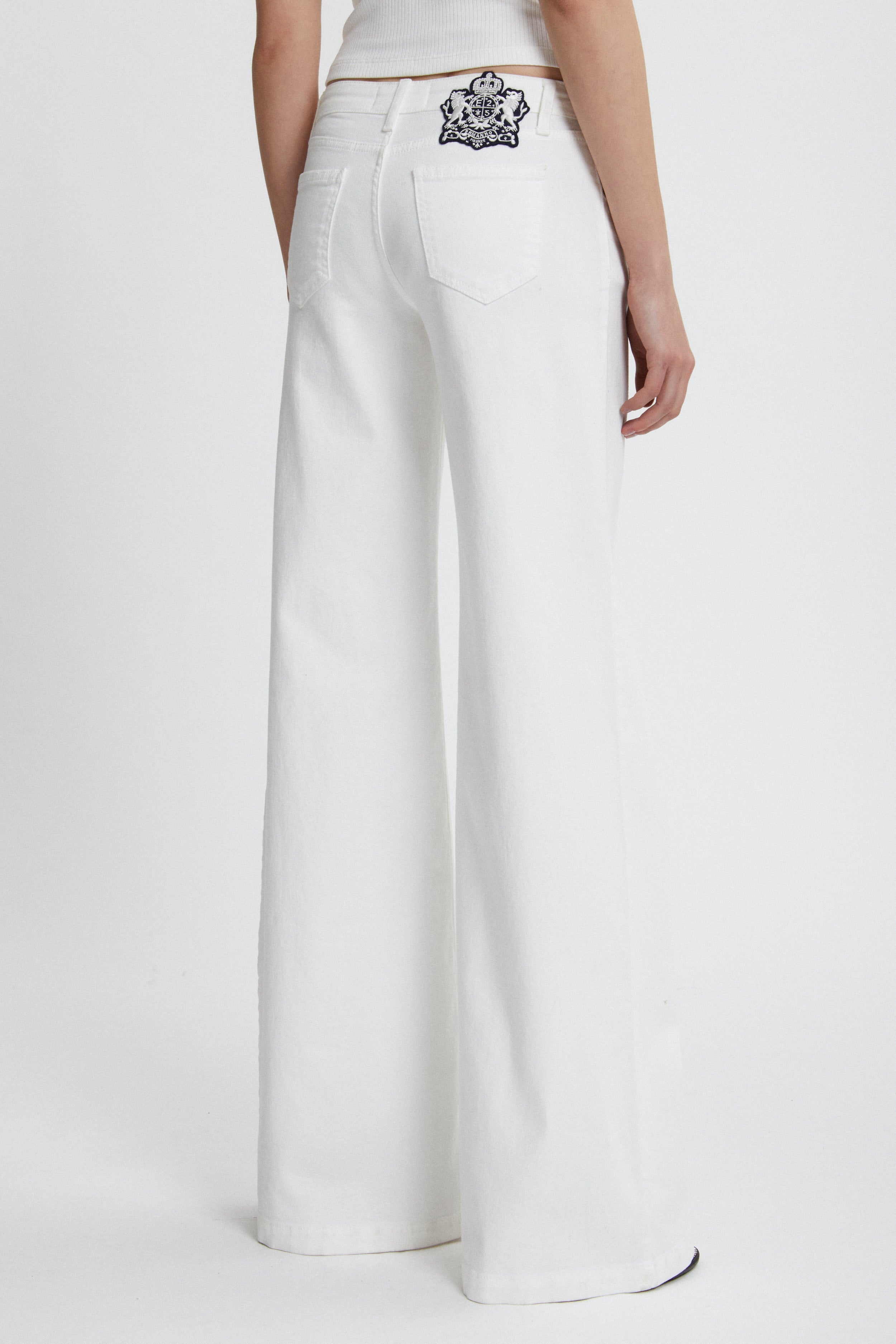 Image of COTTON FLARE PANTS