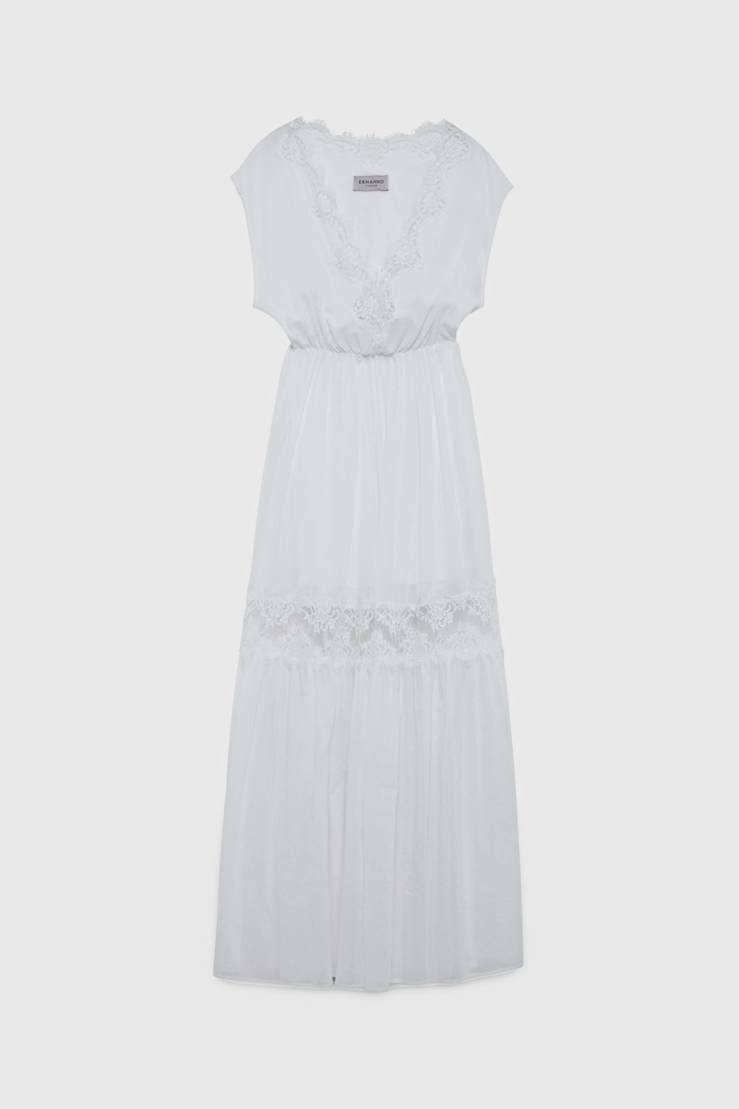 MUSLIN COTTON DRESS WITH EMBROIDERY