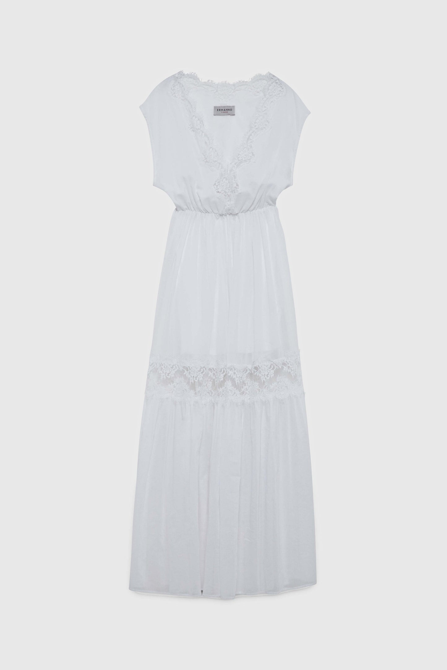 MUSLIN COTTON DRESS WITH EMBROIDERY