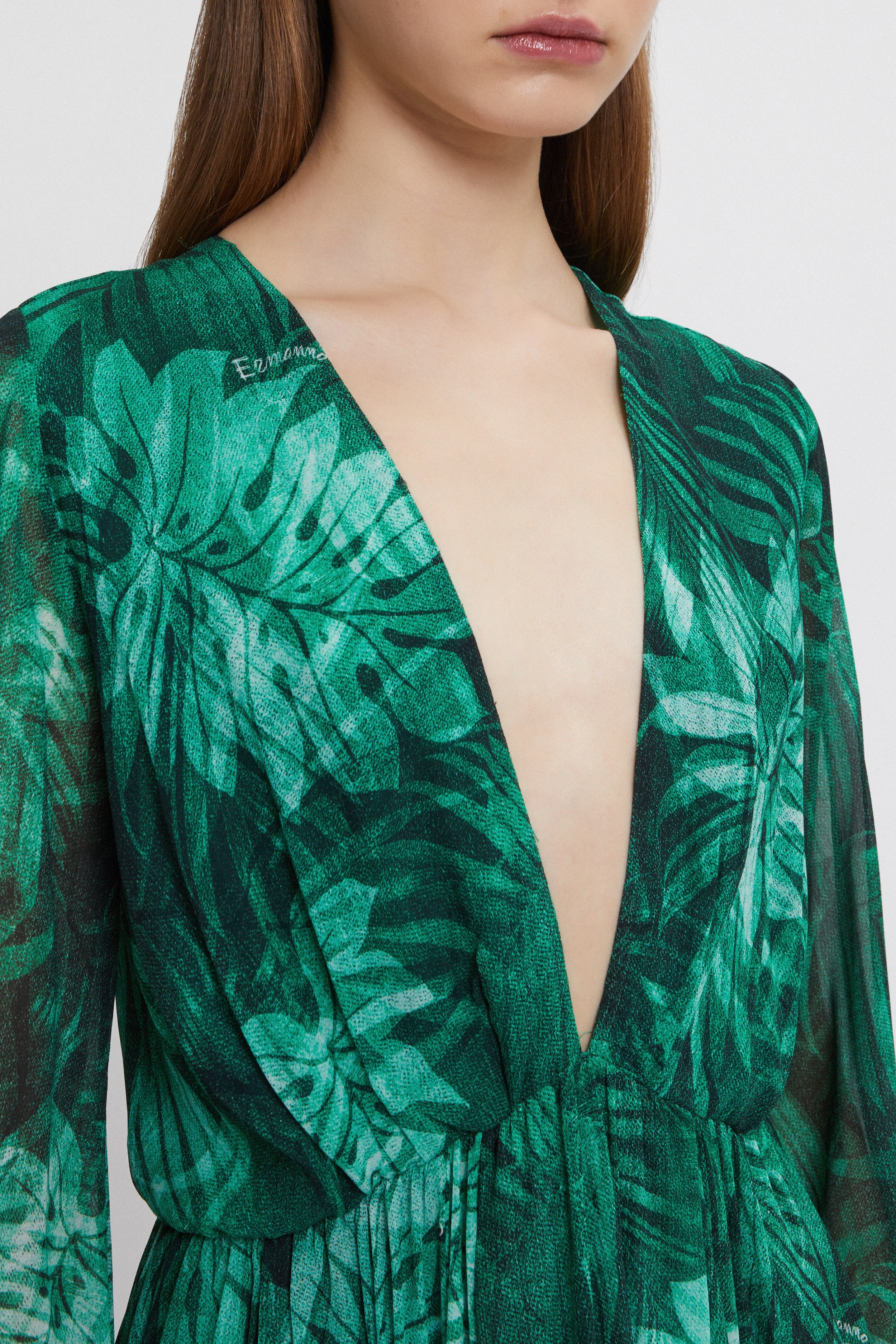Image of ABITO IN CHIFFON STAMPA FORESTA