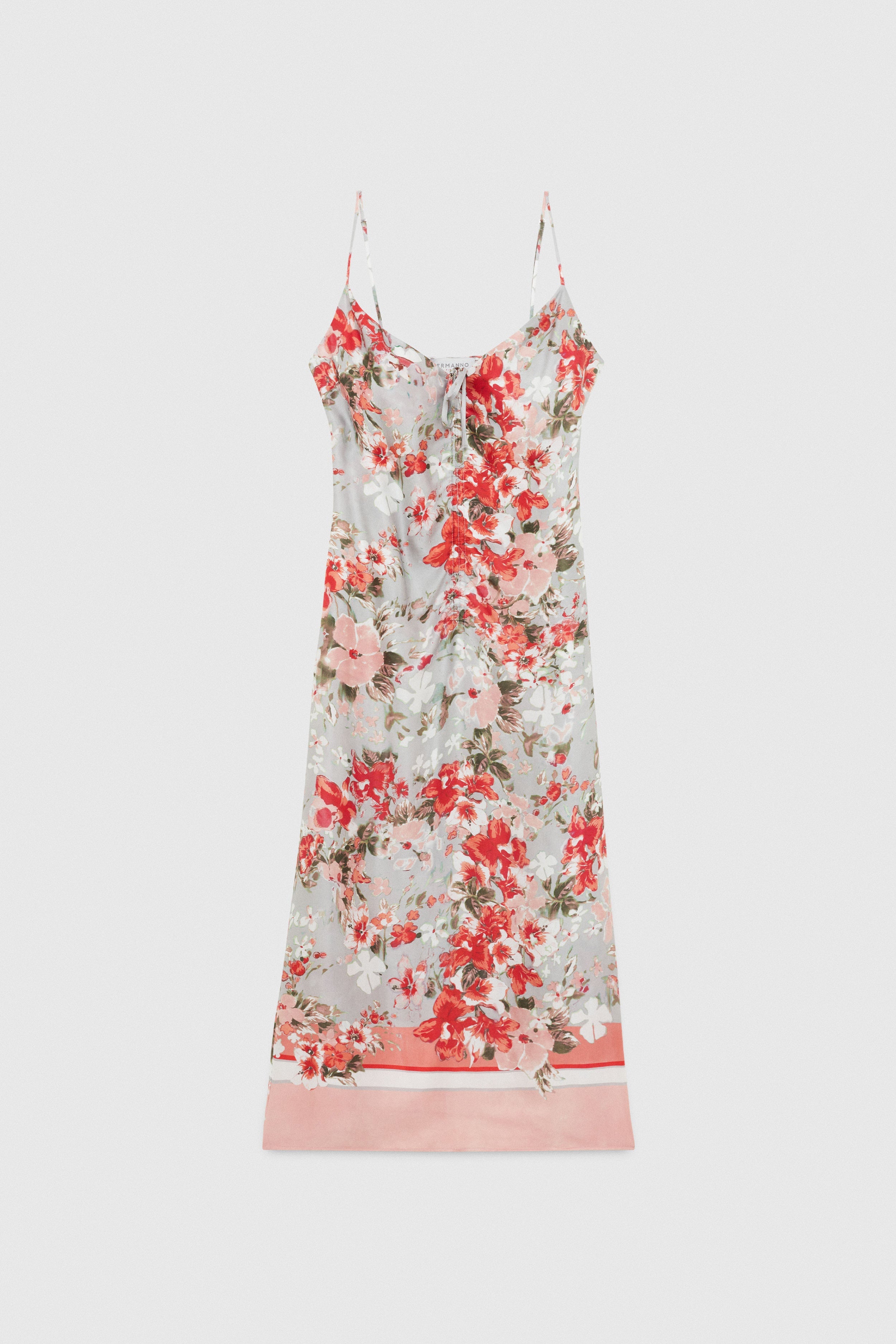 SOTTOVESTE IN RASO CON STAMPA FOULARD FLOREALE