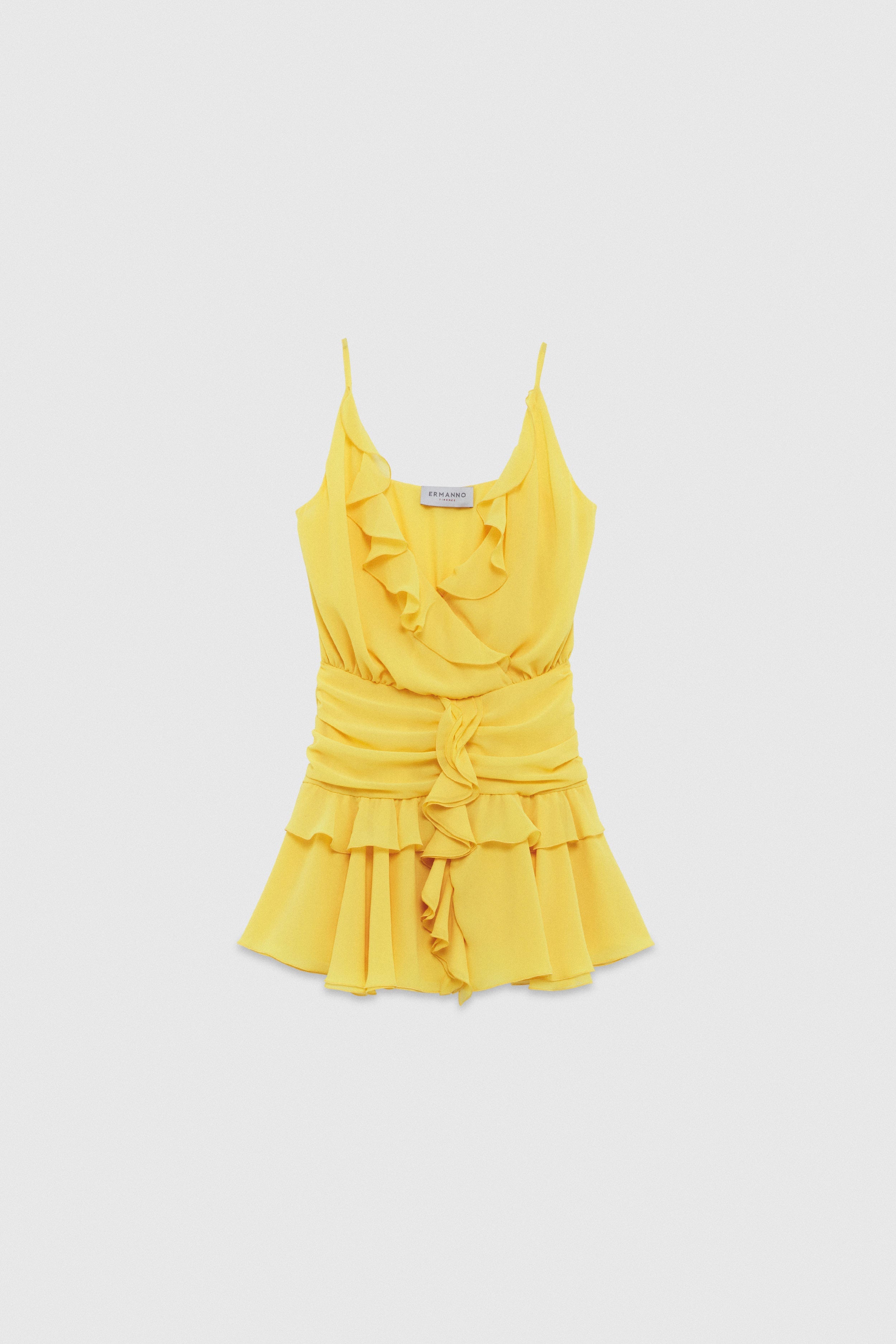 DRAPED GEORGETTE DRESS