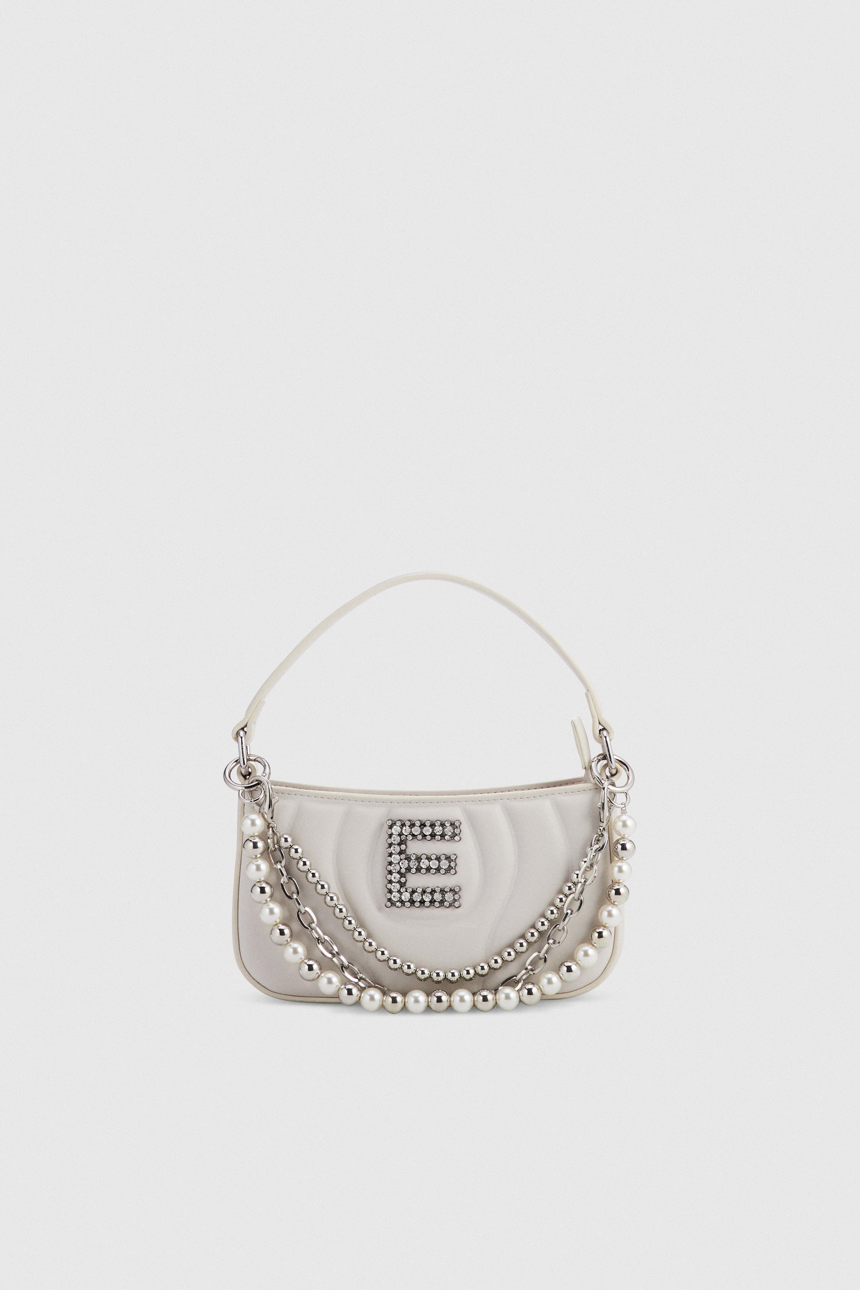 HAND BAG WITH CHAIN AND PEARL