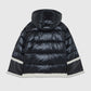 Down Jacket With Eco Fur Details