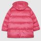 Oversize down jacket with side openings