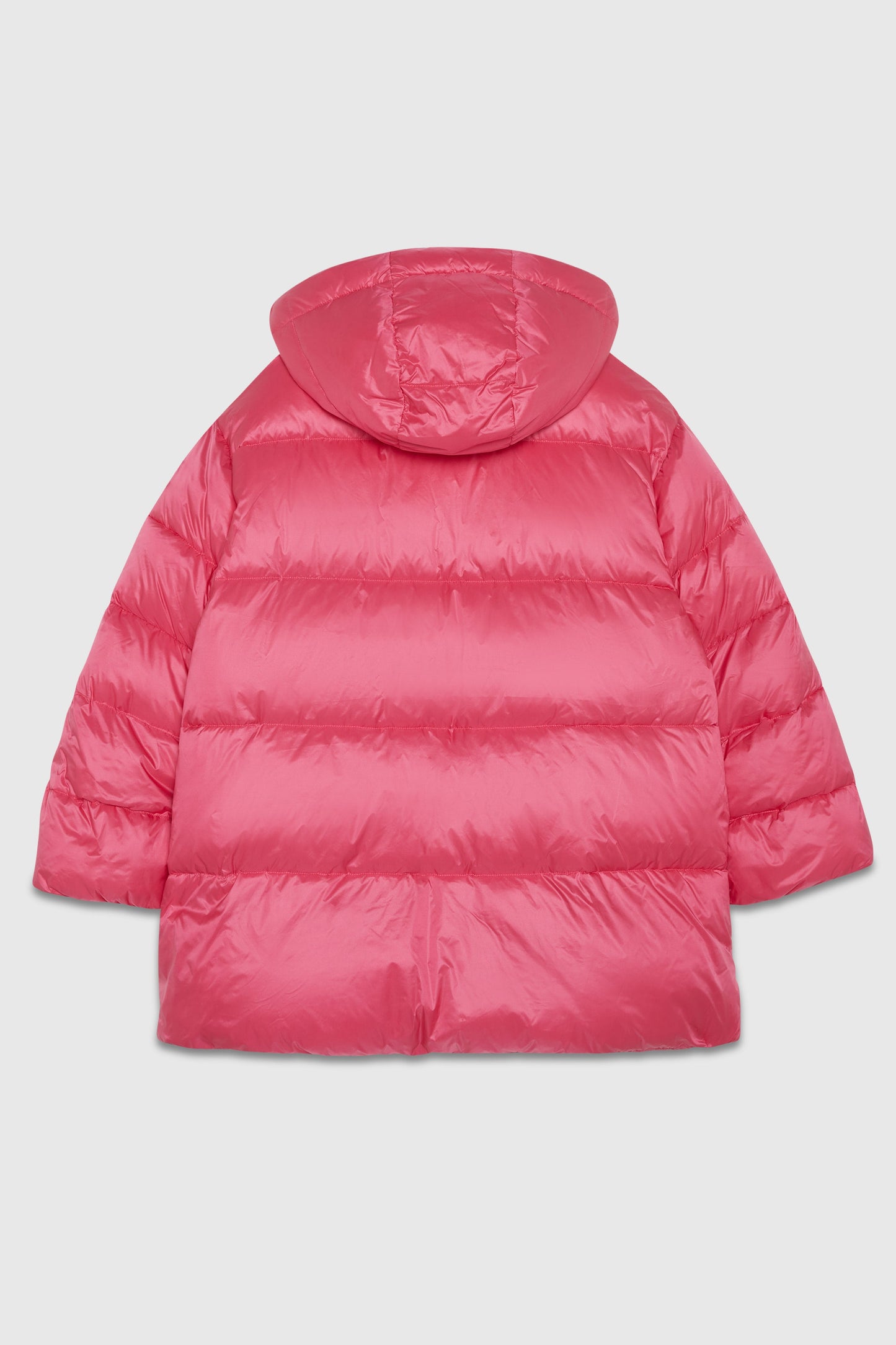 Oversize down jacket with side openings