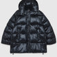 Oversize down jacket with side openings