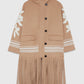 Embroidered Coat With Fringes