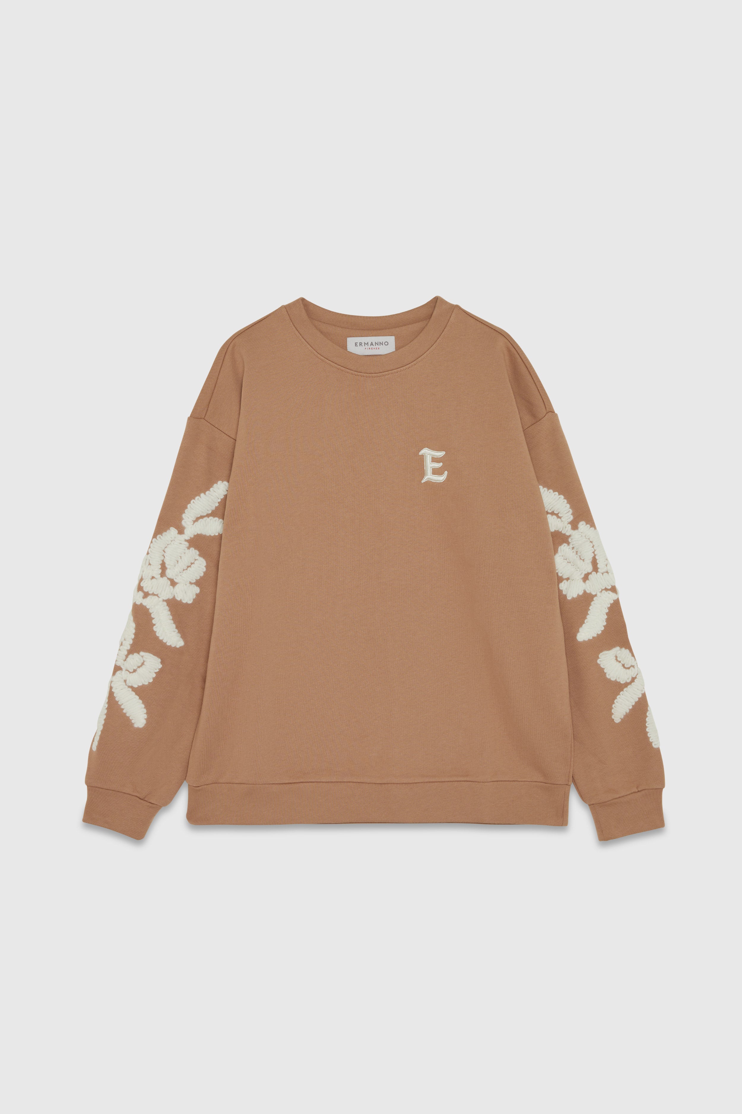 Sweat-Shirt Avec Broderie En Laine  