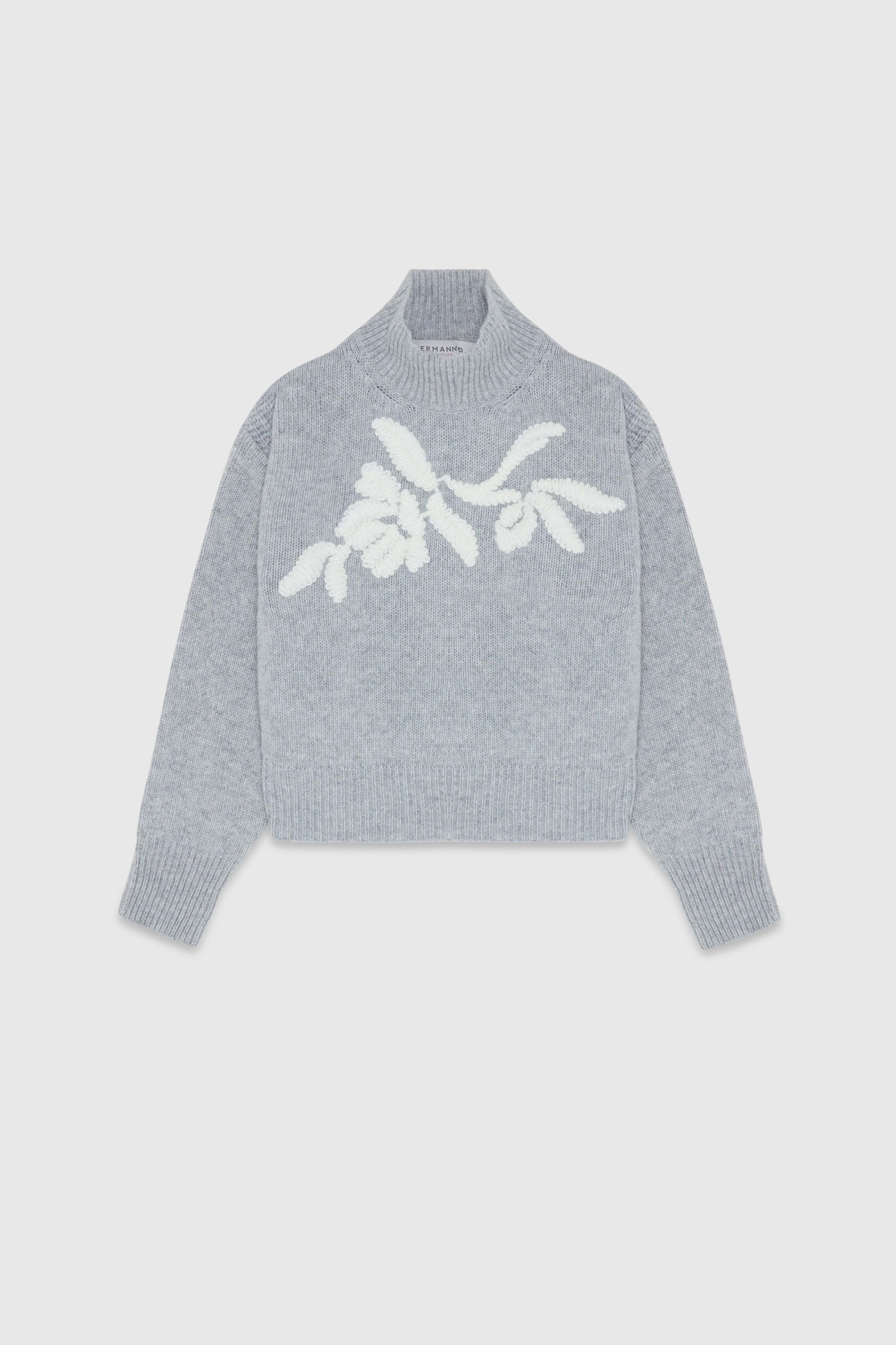 Sweater With Wool Embroidery