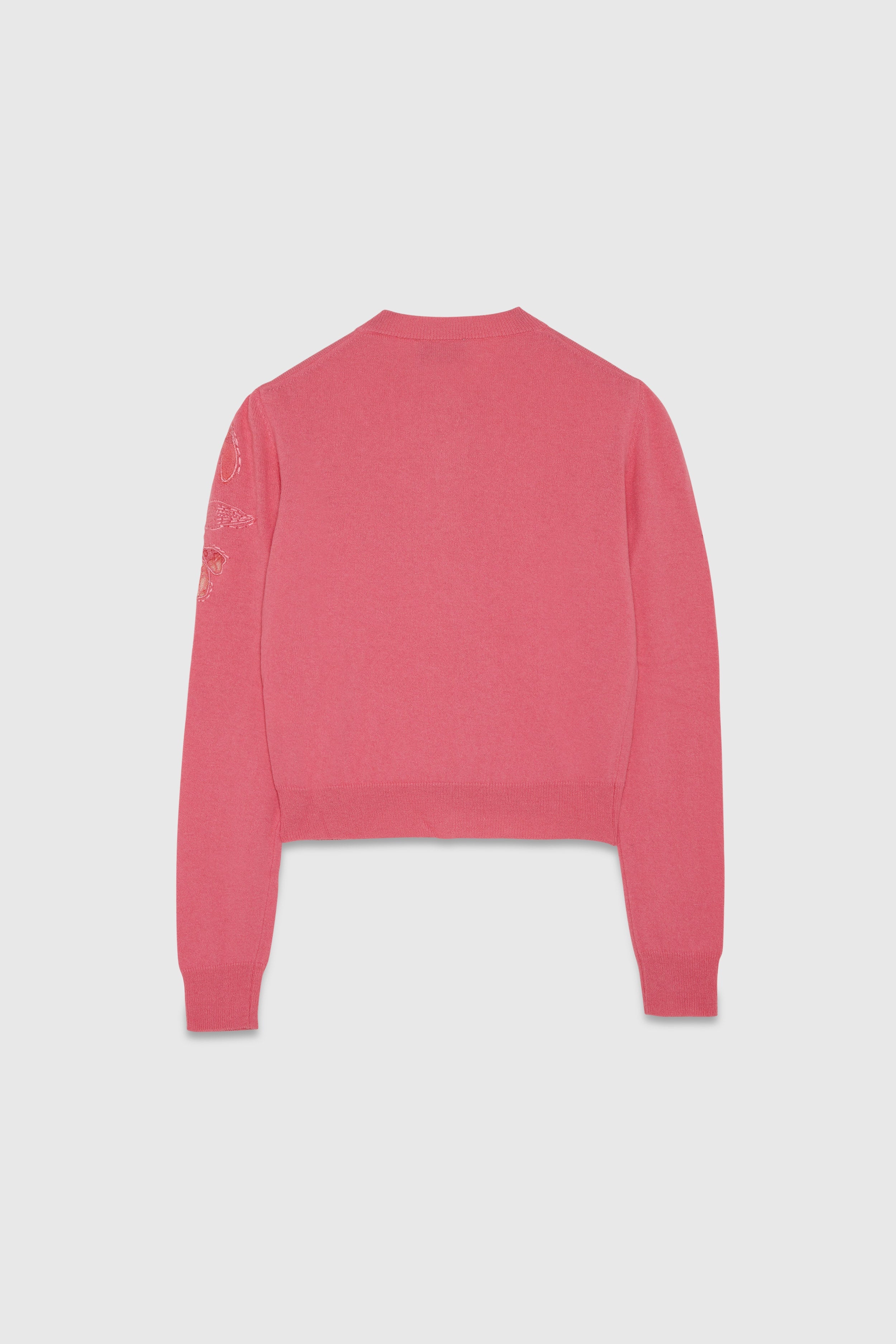 Image of Cardigan Con Ricamo In Pizzo