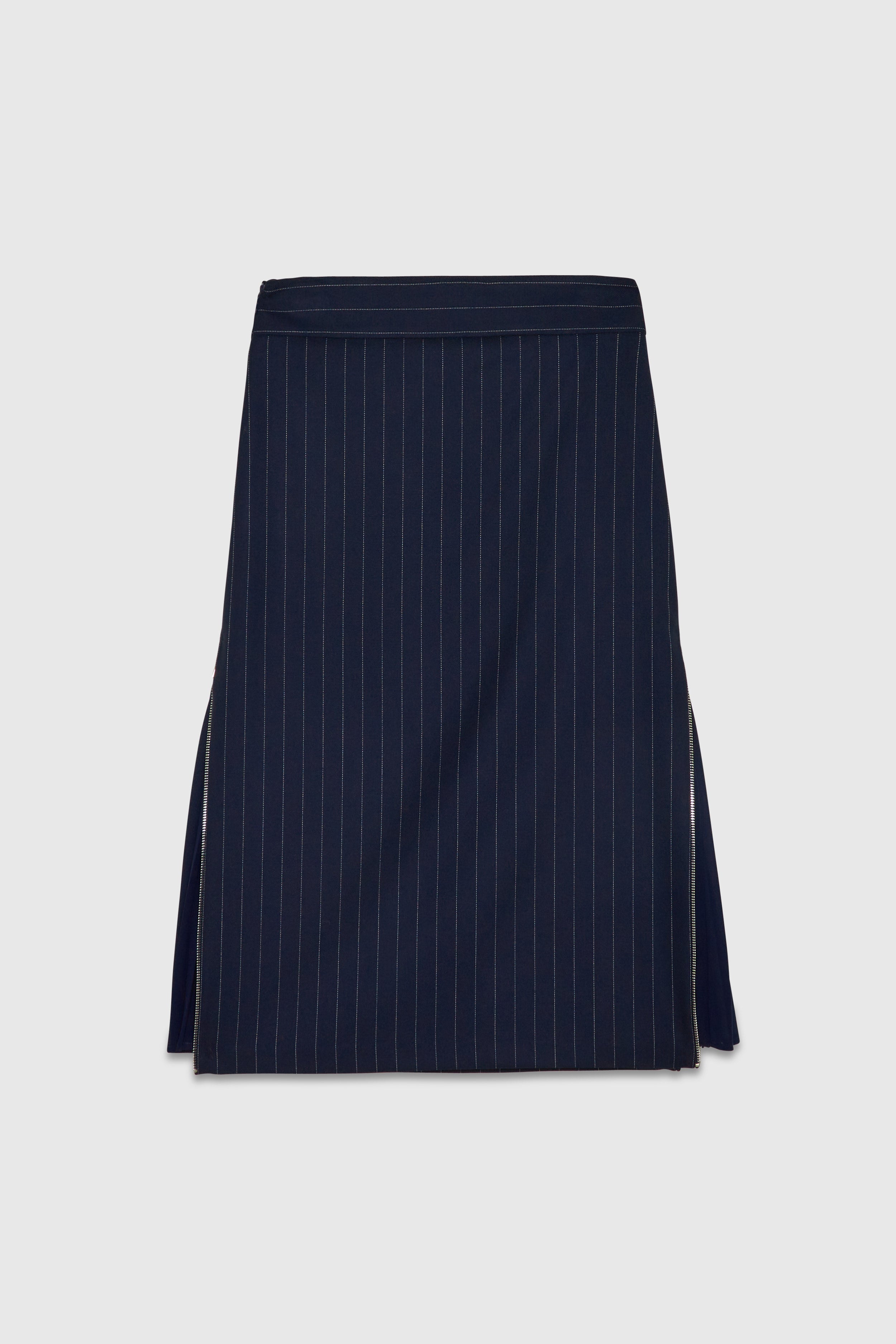 Pinstripe Longuette Skirt